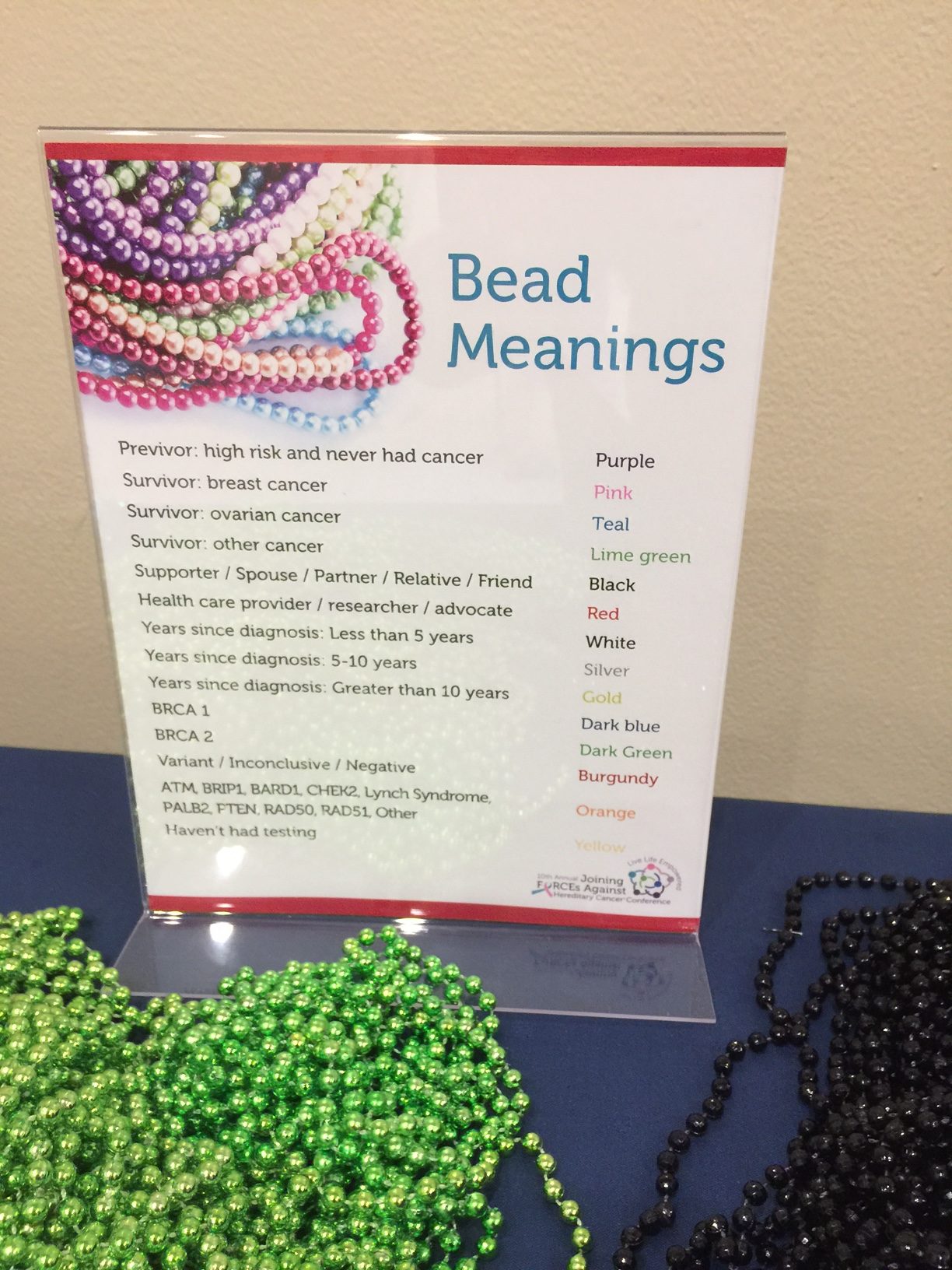 bead meanings - force conference