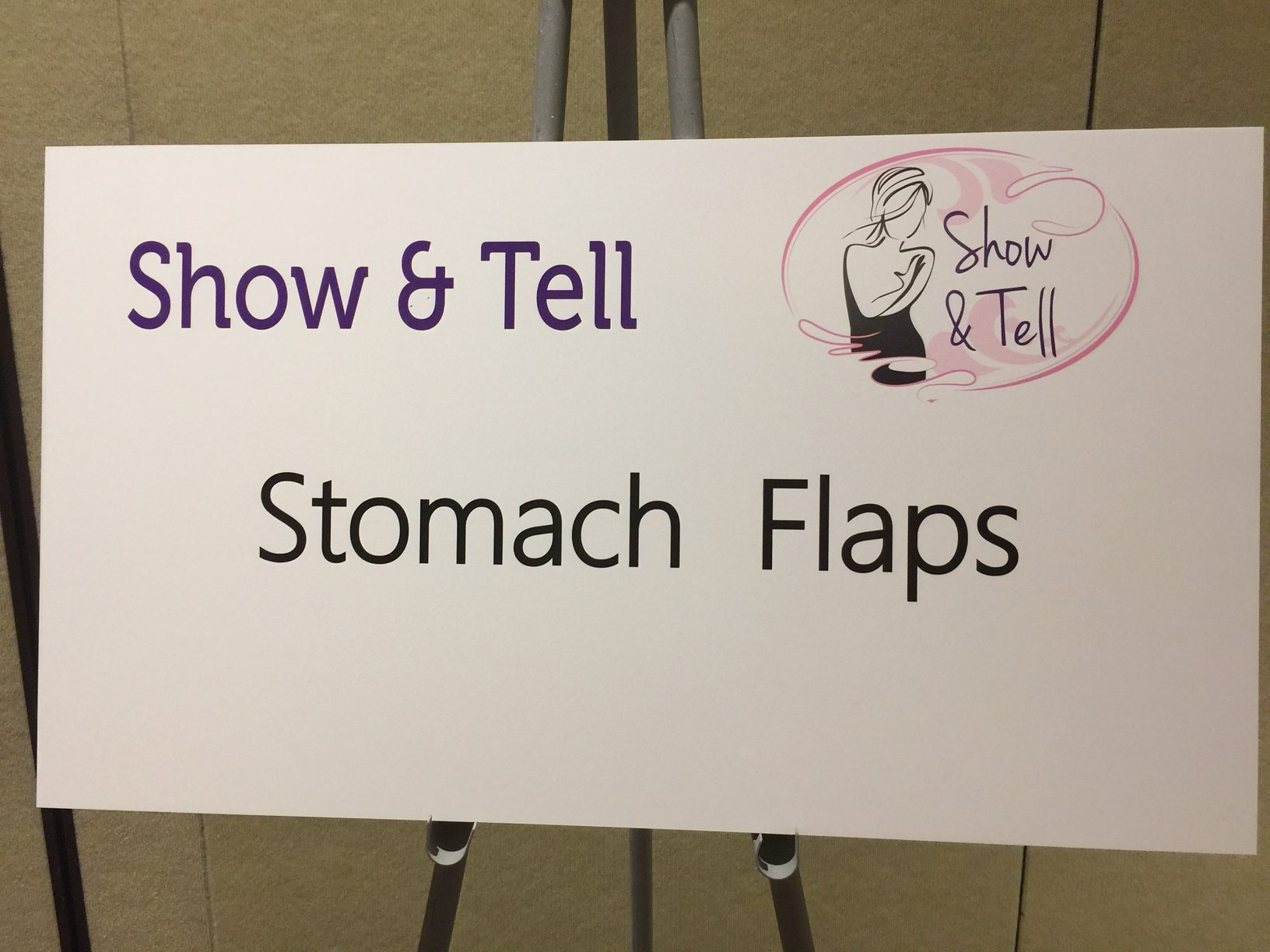 show and tell - stomach flaps